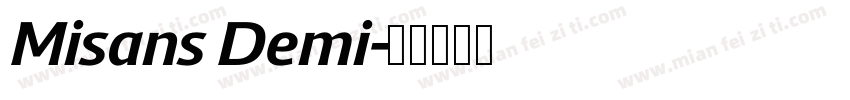 Misans Demi字体转换